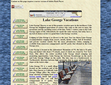 Tablet Screenshot of lakegeorge-vacations.com